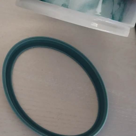 Bone Dry Ceramica NON SKID Marble Design Dog / Cat Bowl In Teal - Picture 10 of 11